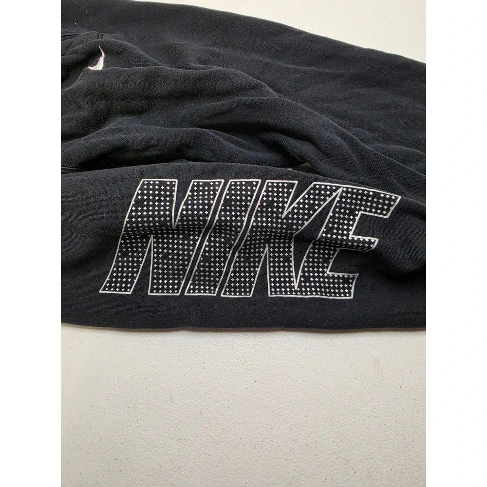 Nike Boys Black Fleece Joggers Graphic Logo Sweatpants Size Medium M